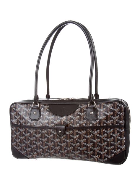 authentic goyard saint martin shoulder bag coated canvas leather|Goyard .